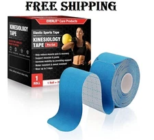 KT Tape Precut Cotton Kinesiology Therapeutic Elastic Sports  20 Precut 10” Stri