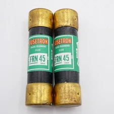 VTG Fusetron Dual Element Fuses FRN 45 New Old Stock Lot of 2  250V Bussman