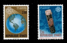 Haiti 1984 - World Communications Year - Set of 2v - Scott 792, 794 - MNH