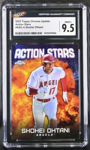 2023 Topps Chrome Update Action Stars #ASC-4 Shohei Ohtani  CGC 9.5 - Angels