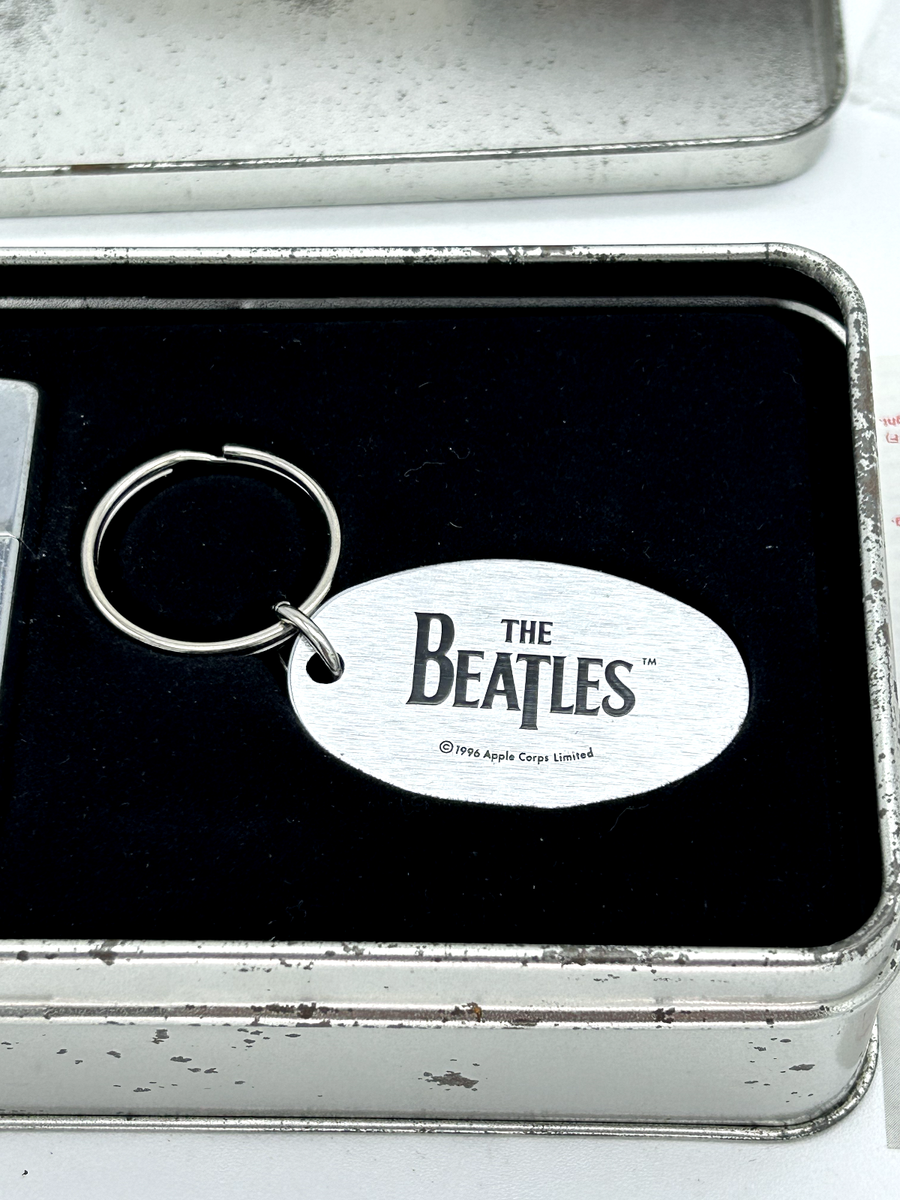 1996 Zippo The Beatles Let It Be Lighter & Keychain in Tin Case