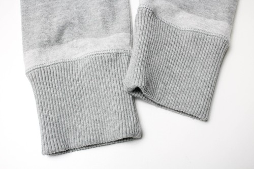 AMBERCROMBIE & FITCH Muscle Sweatshirt Herren MEDIUM grau gestreift Logo Pullover - Bild 6 von 9