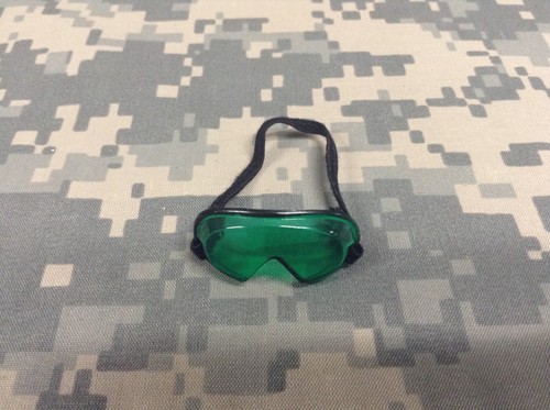 VINTAGE GI JOE 1964 RACE CAR DRIVER LSO GREEN BLACK TRIM GOGGLES NICE