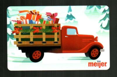 MEIJER Truck with Christmas Presents ( 2020 ) Gift Card ( $0 )