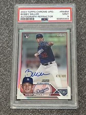 2023 Topps Chrome UPD. #RA-BM Bobby Miller (RC) Refractor Auto /499. PSA 9 MINT