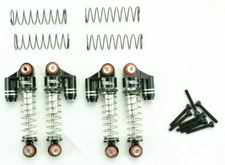 Treal Axial SCX24 Black Aluminum Threaded Adjustable Shock Set