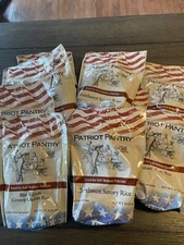PATRIOT PANTRY FREEZE DRIED FOOD RICE VARIETY LOT 64 TOTAL SERVINGS EMERGENCY