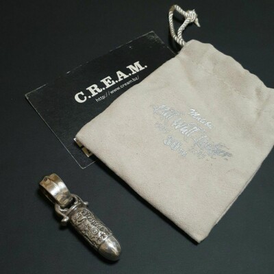 BWL Bill Wall Leather Sterling Silver 925 Graffiti Bullet Pendant
