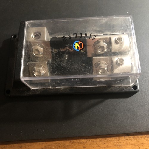 Memphis Audio 0 In Two 4 Gauge Out ANL Power Distribution Block Vintage