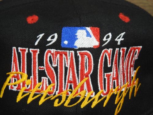 1994 MLB All-Star Game Pittsburgh Pirates #1 Apparel Snapback Cap Hat w/ Pin - Picture 4 of 12