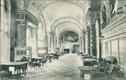 Ansichtskarte Wiesbaden Neues Curhaus Muschelsaal 1907  (Nr.955)