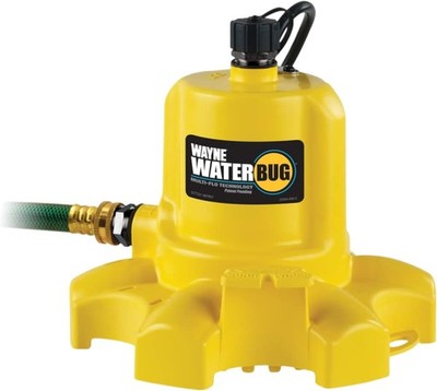 1/6 HP 1350 GPH Submersible Pump Yellow
