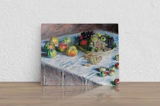 Claude Monet "Apples and Grapes" Canvas Print Wall Art Home Decor