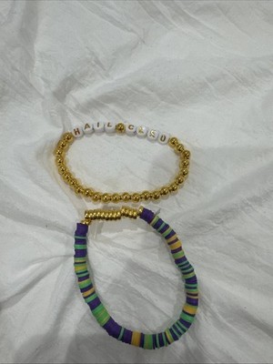 Krewe of Cleopatra Set of 2 Mardi Gras Braclets 2026 Collectable New Orleans