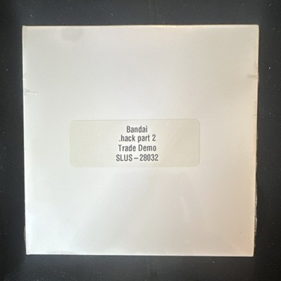Bandai .hack part 2 Trade Demo SLUS-28032 Video Game Collectible