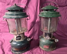 Vintage Coleman Lanterns Lot of Two Models 220J & 290-700 For Parts Or Repair