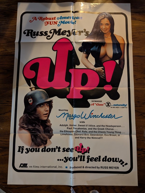 1976 UP! Original One Sheet Movie Poster 27x41 RUSS MEYER SEX COMEDY