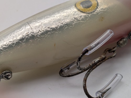 Vintage MAC'S SQUID Silver Reflectors Salmon Fishing Plug-4" Long-Free Shipping. - Picture 8 of 11