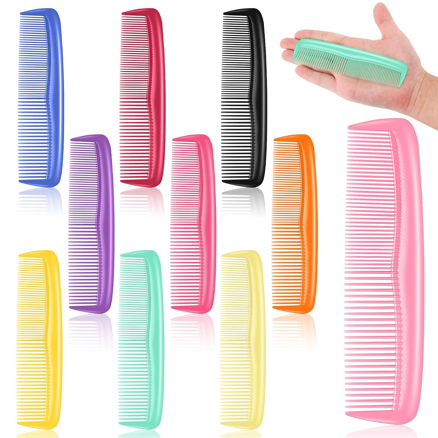 100 Packs Individually Wrapped Combs Bulk Disposable Combs for Travel Hotel