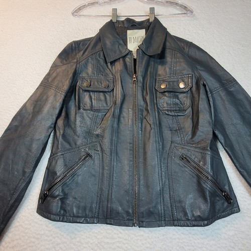 BB Dakota Bikerjacke aus Nappa-Schweinsleder mit durchgehendem Reißverschluss - Größe L - Bild 5 von 23