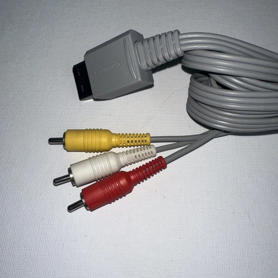 Nintendo Wii RVL-009 AV Cable Replacement Composite Video Audio Cord OEM - Image 2 of 4
