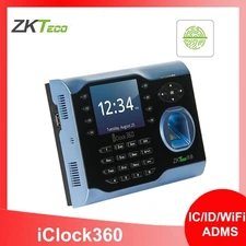 ZKTeco iClock360 TCP/IP Biometric Fingerprint Time Attendance System Time Clock