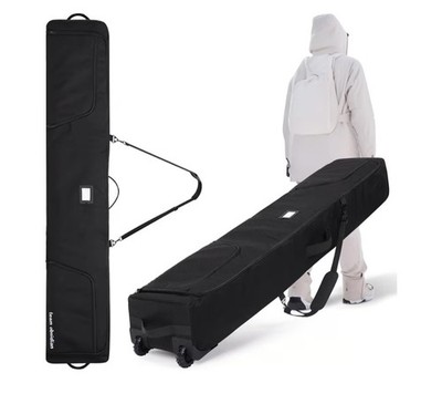 Team Obsidian Padded Ski / Snowboard Bag Heavy Duty Padded 175CM 5 7  