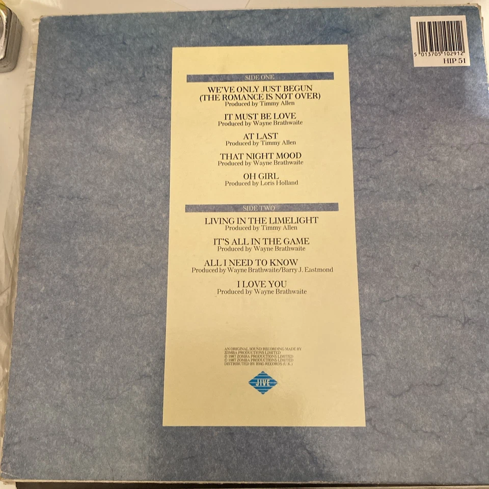 Glenn Jones Self-Titled 12" Vinyl LP Funk Soul 1987 HIP51 - Image 2 of 4