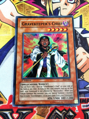 Gravekeeper's Chief pgd-065 1st Edition (M/NM+) Super Rare Yu-Gi-Oh!