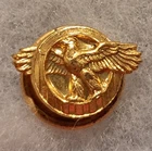 WWII WW2 US Army Military Honorable Discharge Ruptured Duck Button Gold Tone