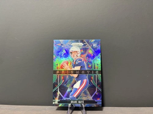 2024 Panini Prizm Drake Maye Prizmatic Green Prizm Rookie #2 (RC) - Patriots