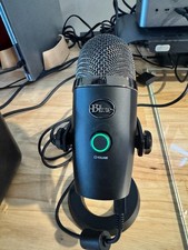 Blue Yeti Nano USB Microphone A00098 Shadow Grey w/ Stand Cable TESTED WORKS