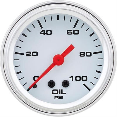 #ad Speedway Mechanical Oil Pressure Gauge 2 1 16 Inch White $34.99