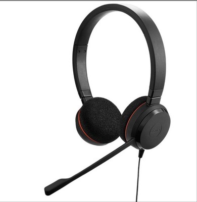 Jabra Evolve 20 Wired USB Call Center MS Microsoft Teams / Lync Stereo Headset