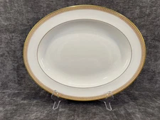 Royal Doulton Ritz 13.5 inch Oval Platter Gold Rim Electrolux Diamond Jubilee