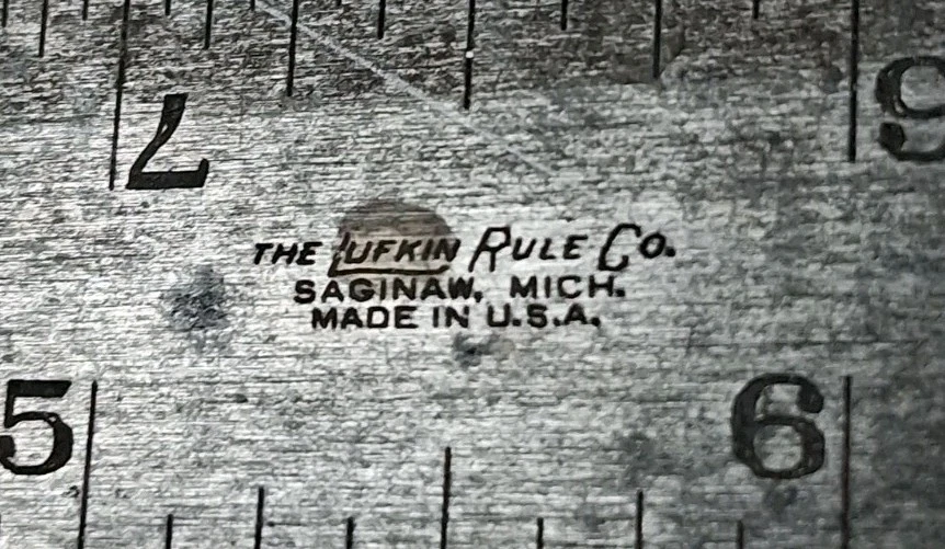 Transportador combinado Lufkin de colección regla cuadrada 12" Nº 4 grados templado + extra Foto 2 de 4