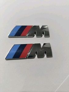 Original BMW M Embleme Chrome Kotflügel 2 Stück