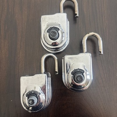 Sargent & Greenleaf Model 8077 AD Padlocks 2015 w/ Combo lot of 3