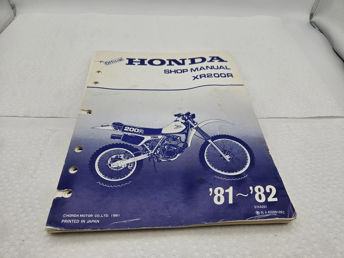 XR200R Motorcycle Service & Repair Manuals for sale | eBay
