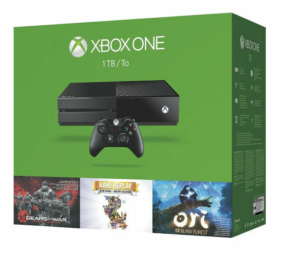 Microsoft Xbox One - Game console - 1 TB HDD - black - Gears of War: Ultimate  Edition, Rare Replay 