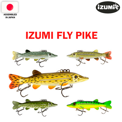 IZUMI Fly Pike 100 10 cm, 18 g Japan Slow Sinking Fishing Wobbler