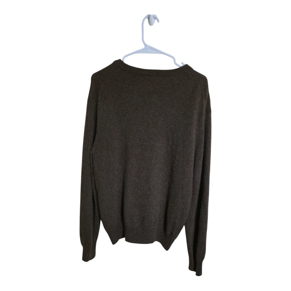 Suéter Allen Solly Masculino L Marrom Cashmere Carreira Preppy Grandpa Core Academia - Imagem 2 de 4