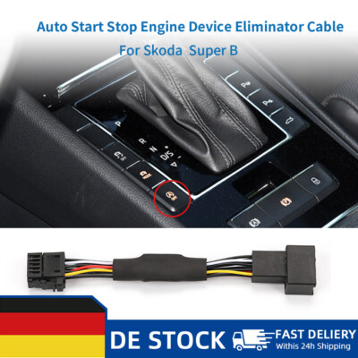 Car Stop Start Kabel Motor Eliminator Canceller Stecker Für VW Skoda Super B DE