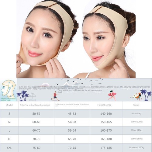 Reduce Double Chin Face V Shaper Face Slimming Fasicl Elastic Bandage - Picture 2 of 13