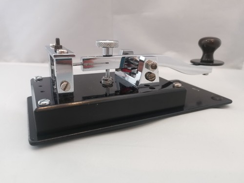 Norwegian Commercial Marine Morse Code Telegraph Hand Key N21P circa 1975 - Photo 3/10