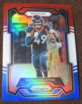10982 2023 PRIZM ALEX SINGLETON #84 RED WHITE BLUE