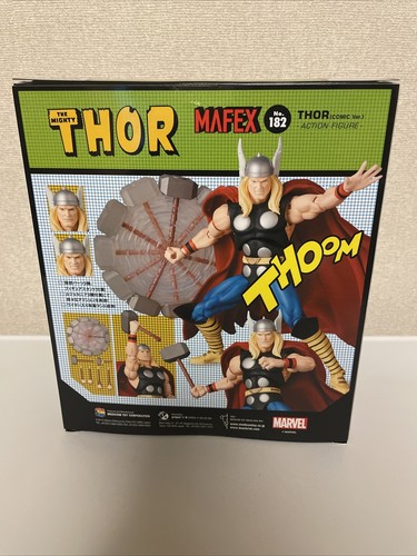 MEDICOM TOY MAFEX No.182 THOR COMIC Ver. Figure MARVEL NEW - Picture 6 of 23