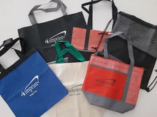 6 Tote Bags (Sold as Bundle) - New, Never Used