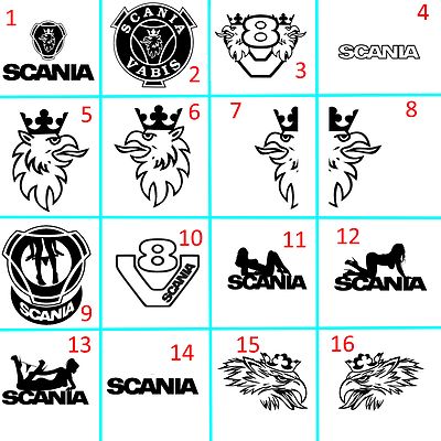 Stickers Truck, Scania, V8 | eBay