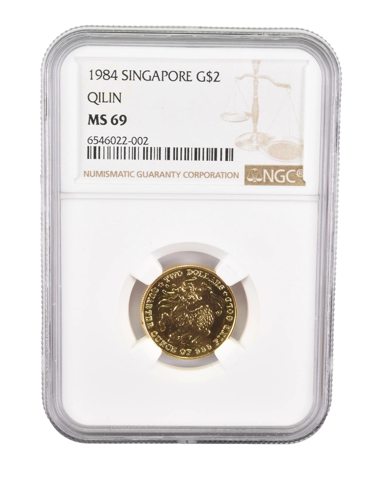 Gold 1984 Singapore Coins